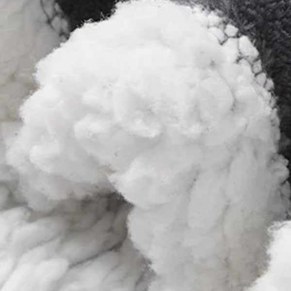 Close-up of the thick sherpa lining
